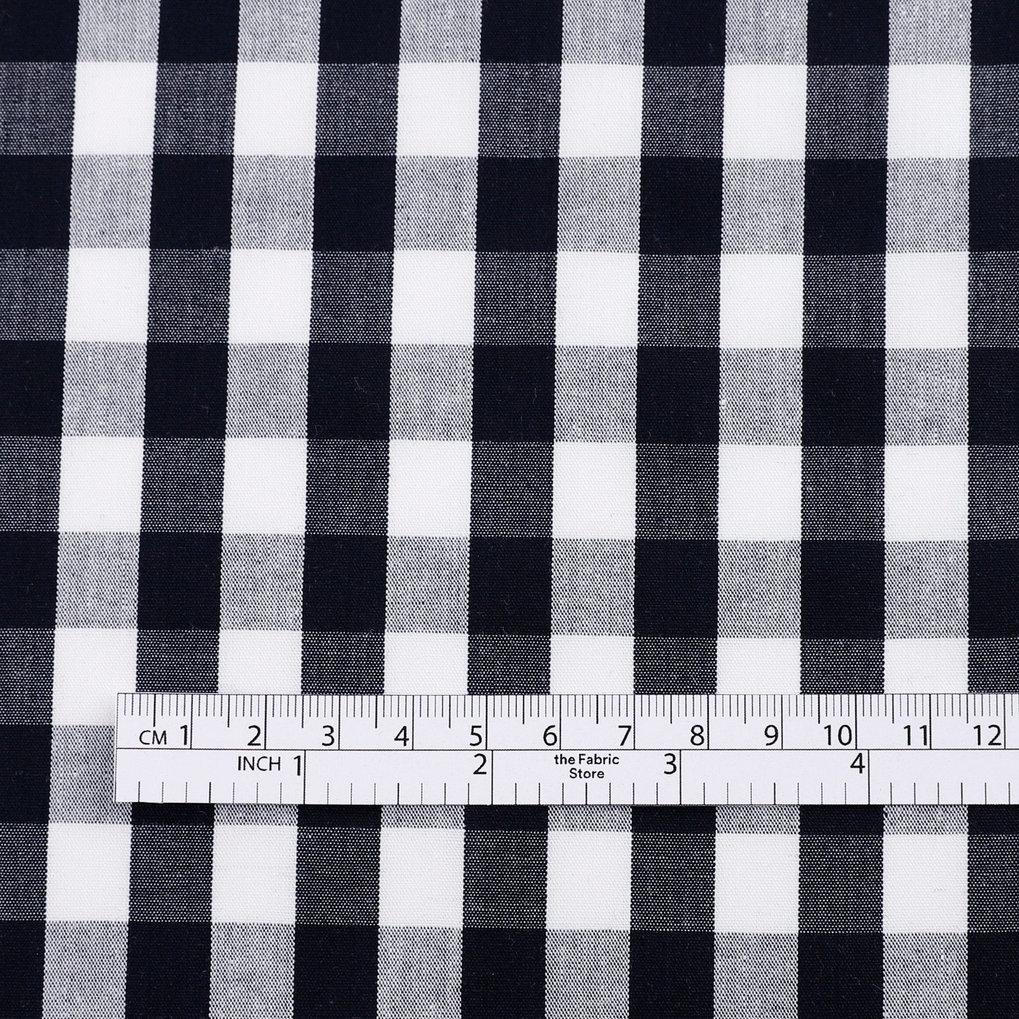 Lightweight Cotton Gingham - Dark Navy - Image 4