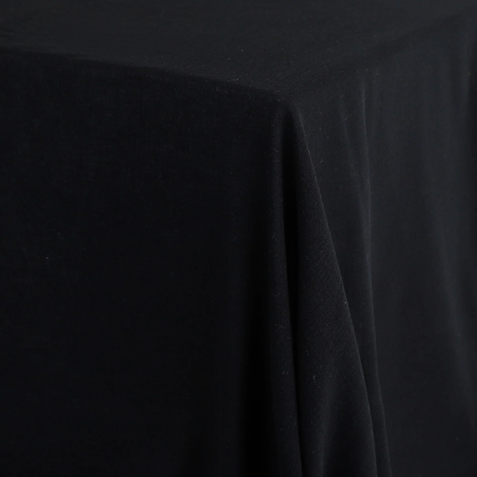 Lightweight Cotton Muslin - Black - Image 2