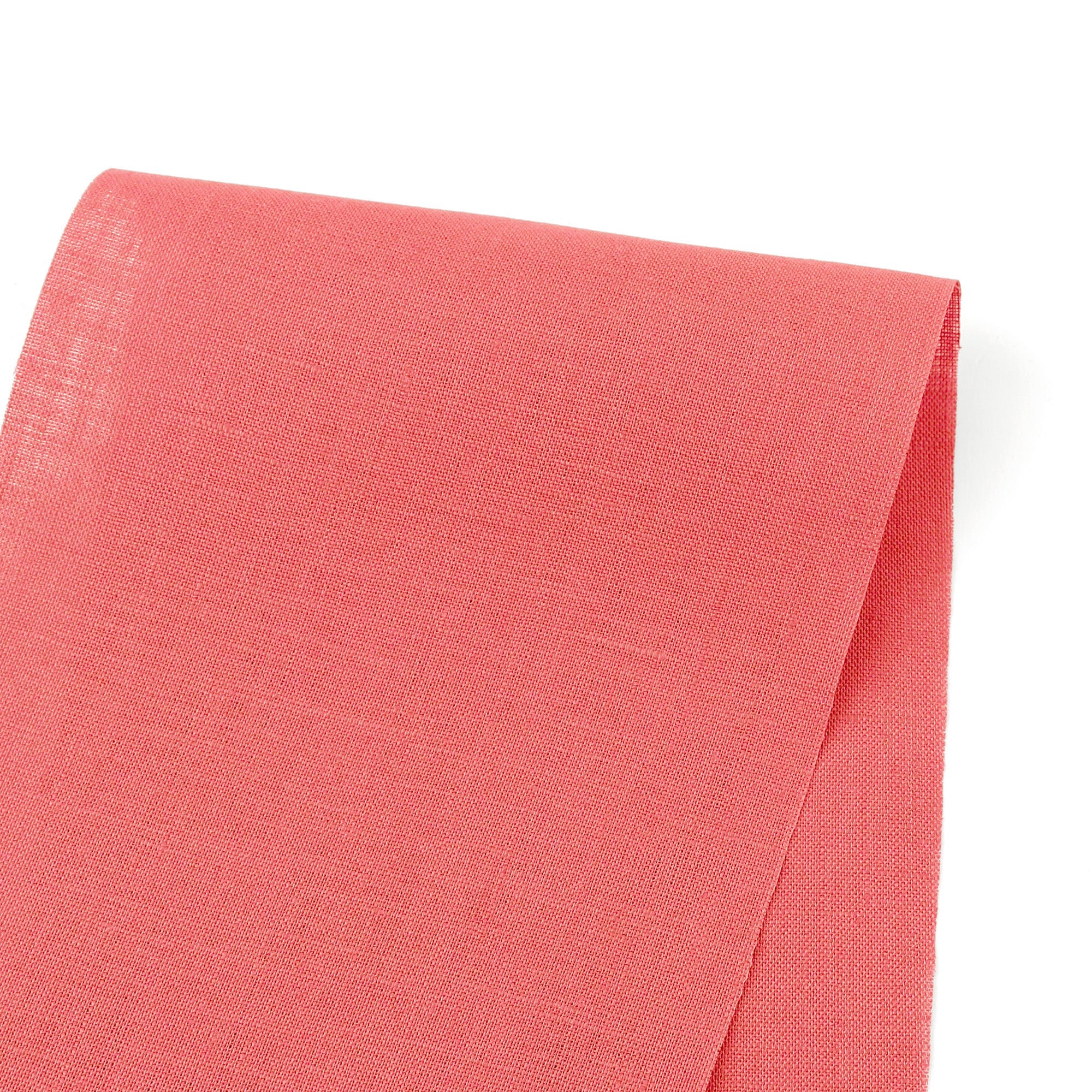 Lightweight Linen/Cotton - Coral Pop