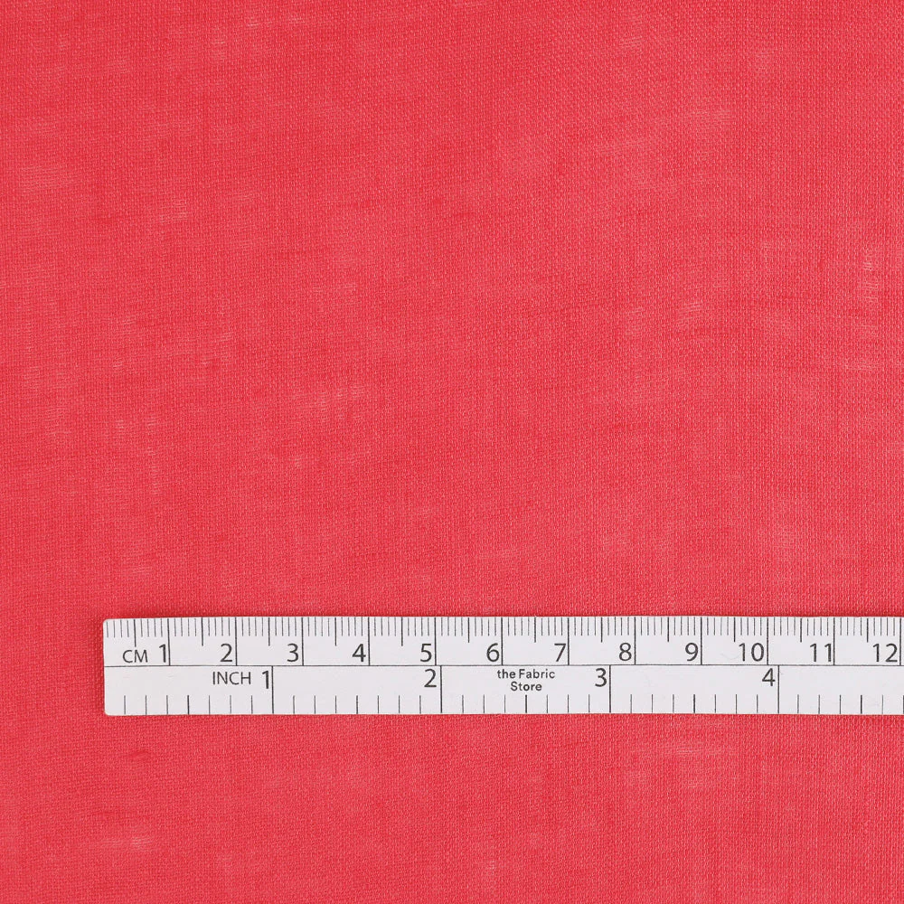 Lightweight Linen - Folly Pink (remnant) - Image 4