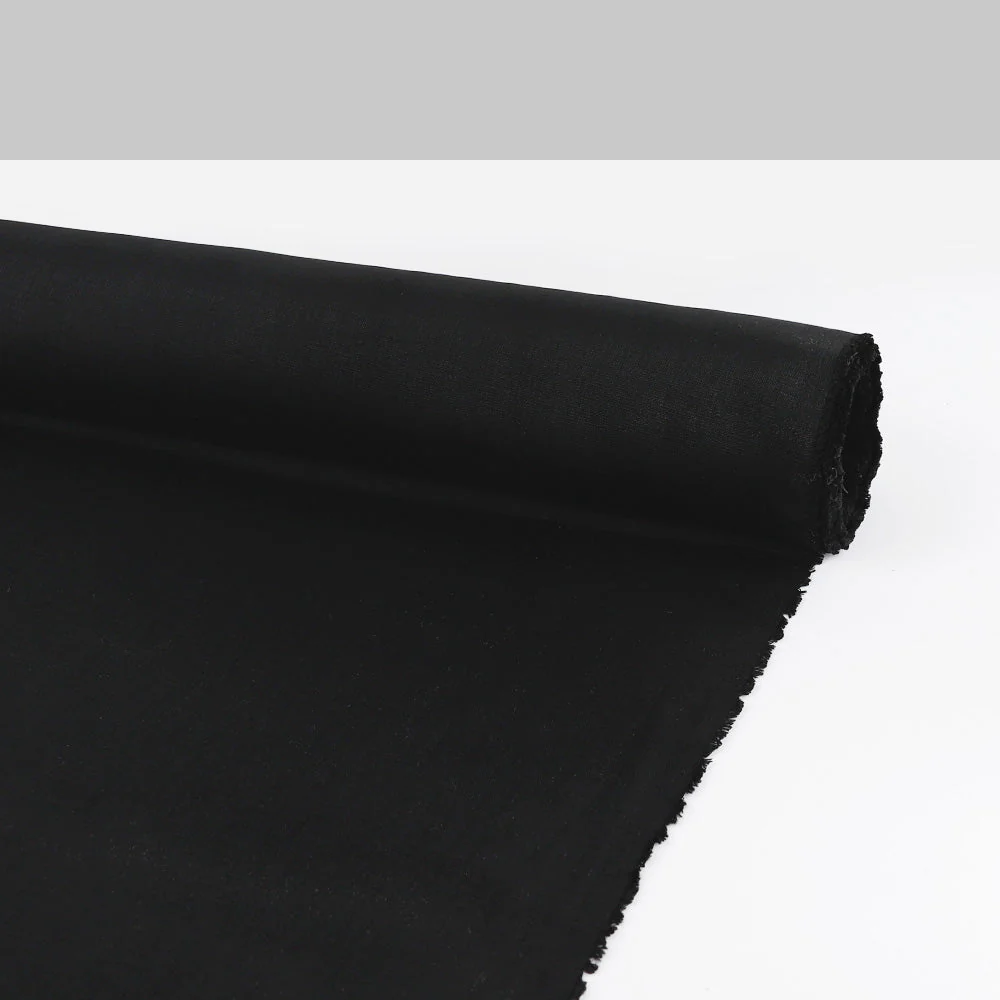Lightweight Plain Weave Triacetate - Black - Image 3