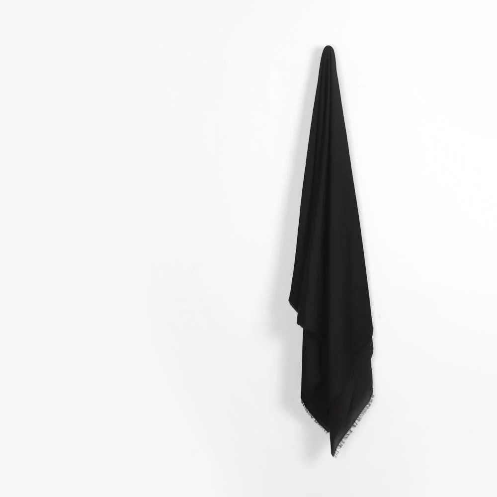 Lightweight Poly Satin Lining - Black - Image 2