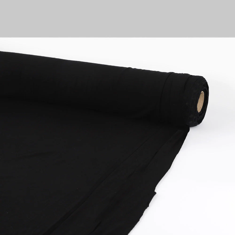 Lightweight Stretch Modal Jersey - Black - Image 3