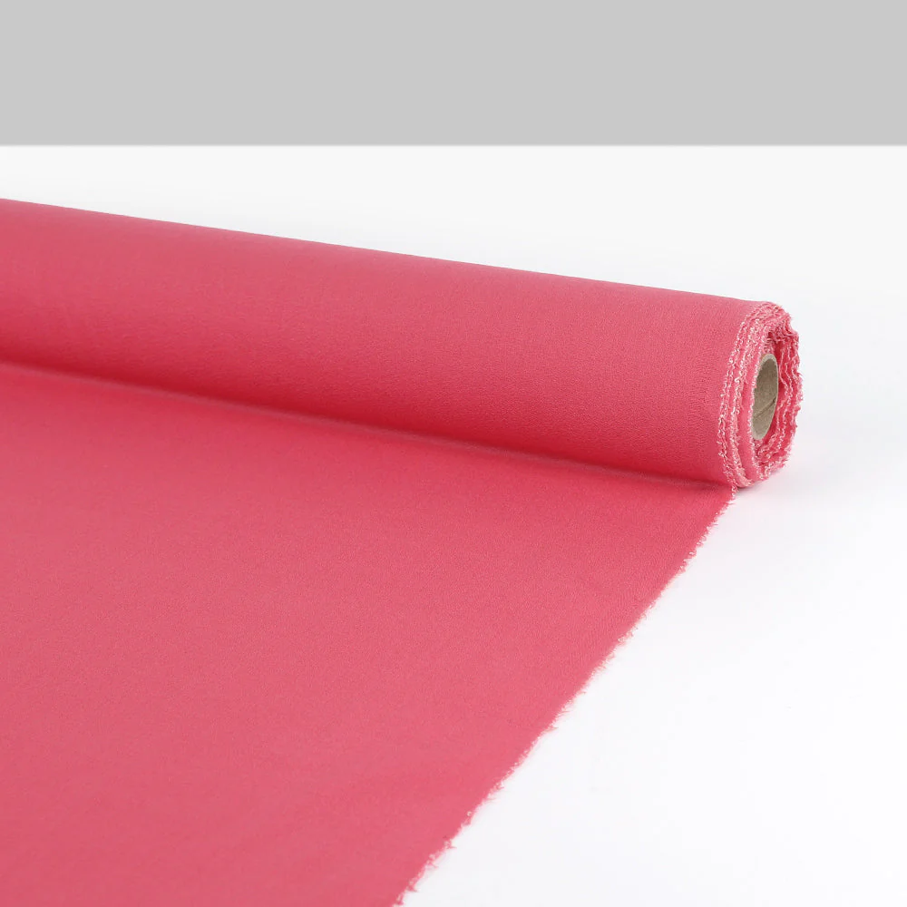 Lightweight Wool Crepe - Lipstick - Image 5