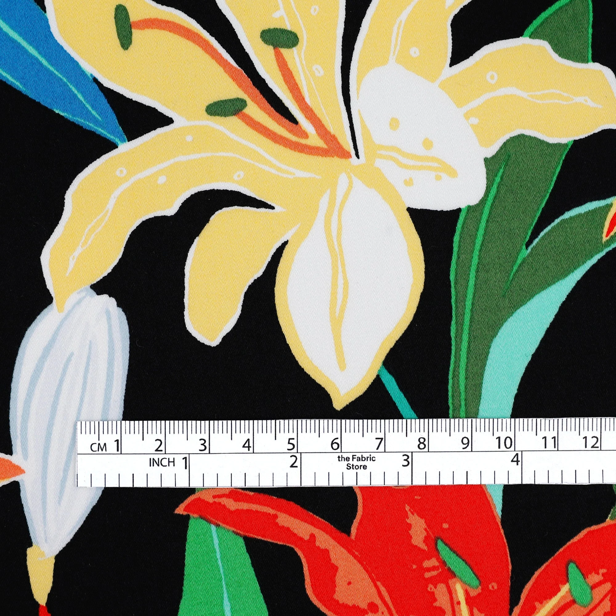 Lily Stretch Cotton Sateen - Black Primary - Image 4