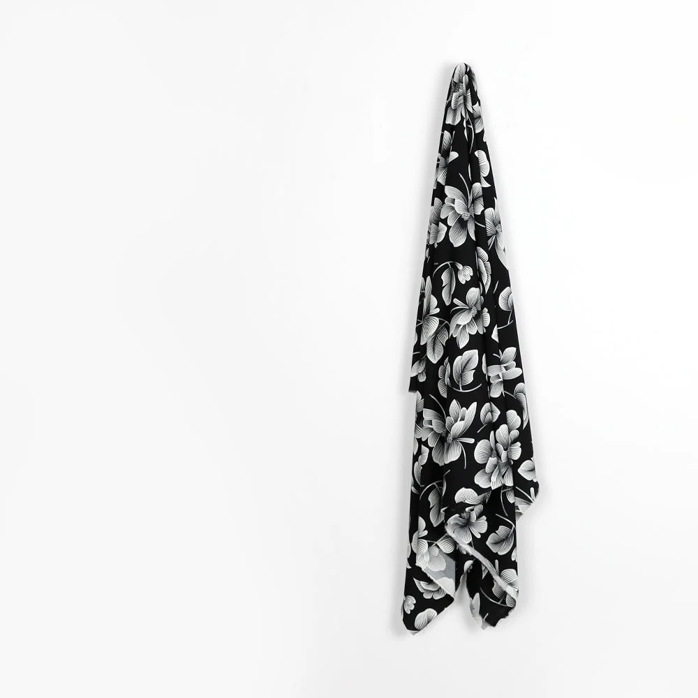 Magnolia Poly Crepe - Black - Image 2