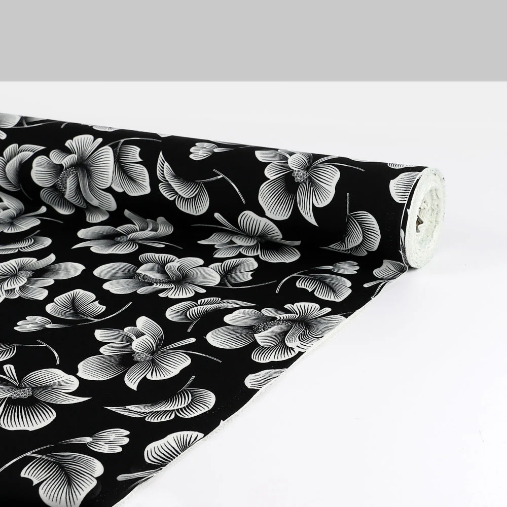 Magnolia Poly Crepe - Black - Image 3