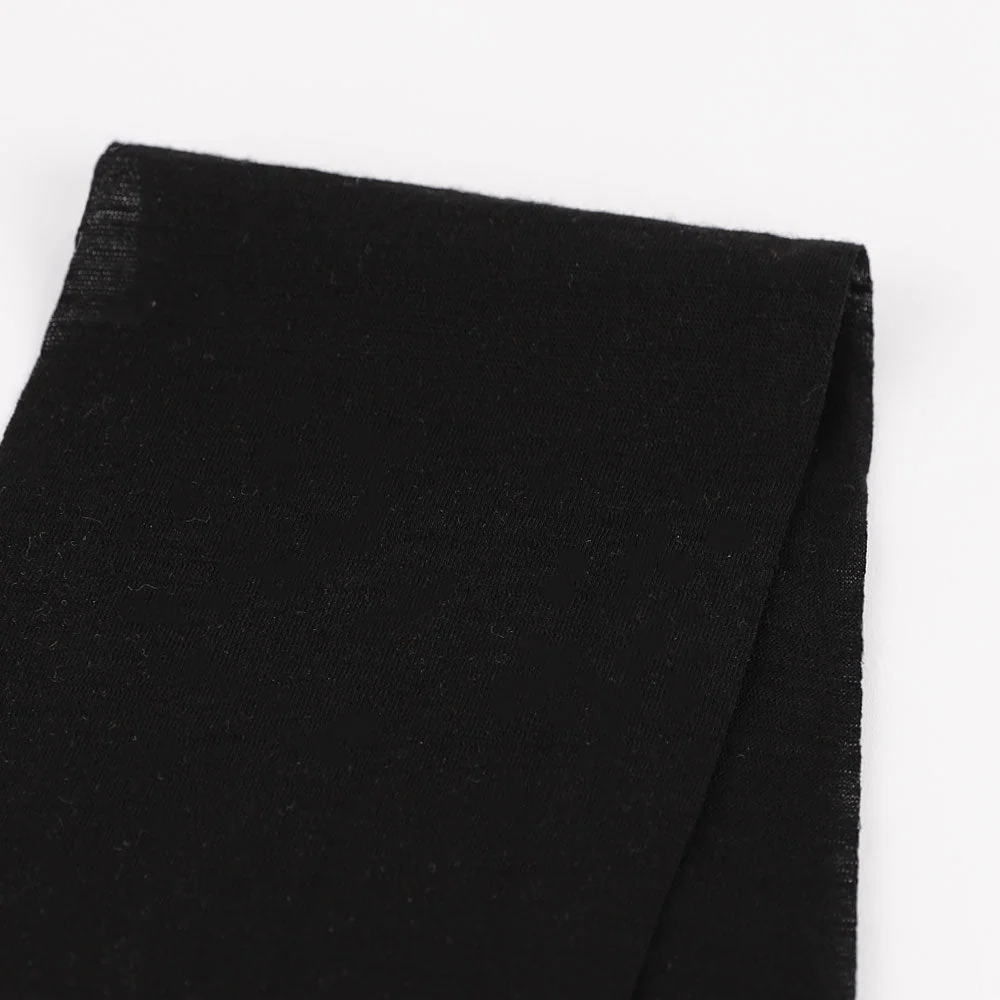Merino/Poly Single Jersey - Black
