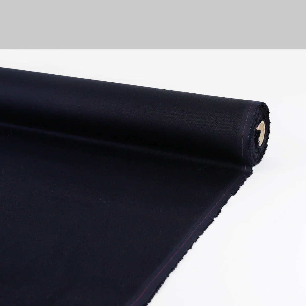 Micro Honeycomb Stretch Cotton - Ink - Image 3