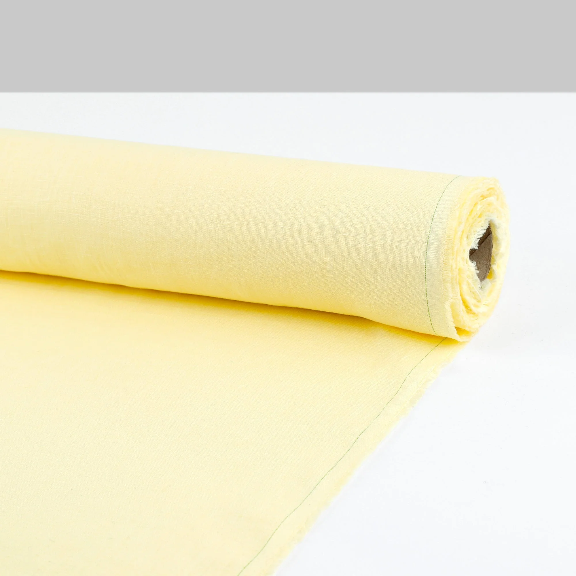 Plain Weave Linen - Limoncello Cream - Image 3