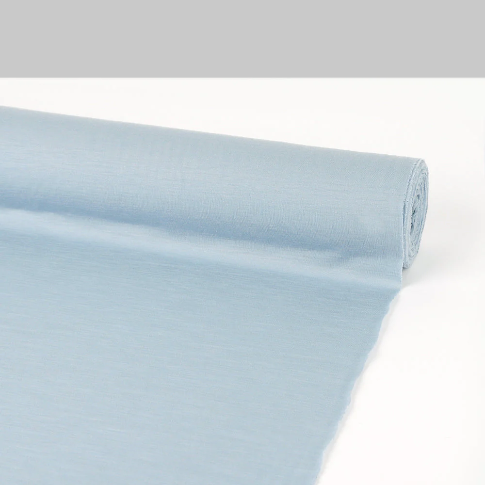Midweight Merino Jersey - Ice Blue - Image 3