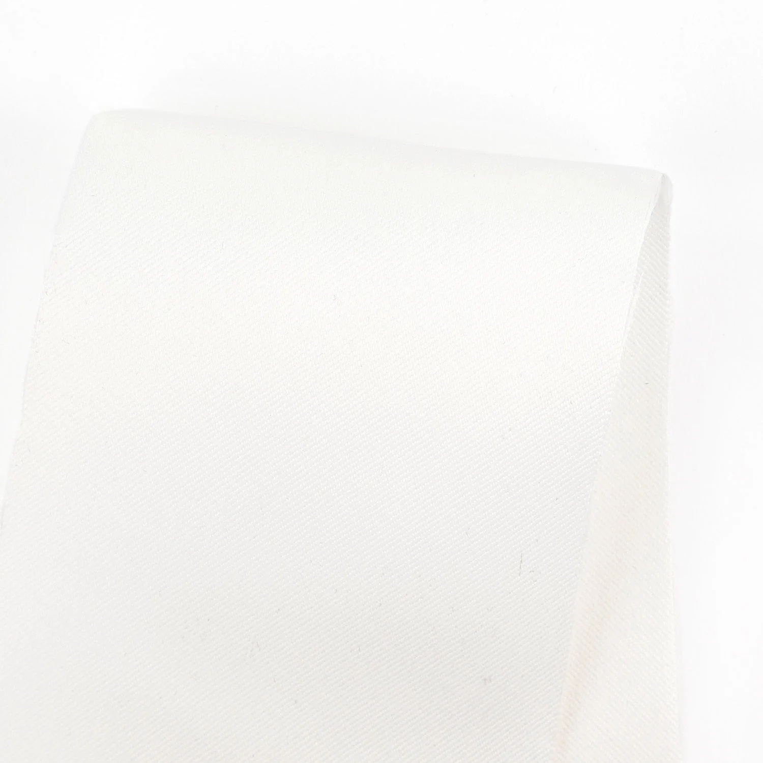 Midweight Poly Twill Suiting - White