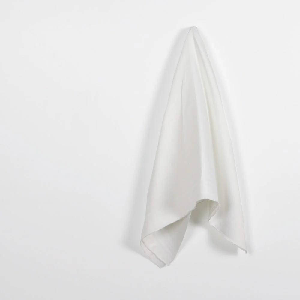 Midweight Poly Twill Suiting - White - Image 2