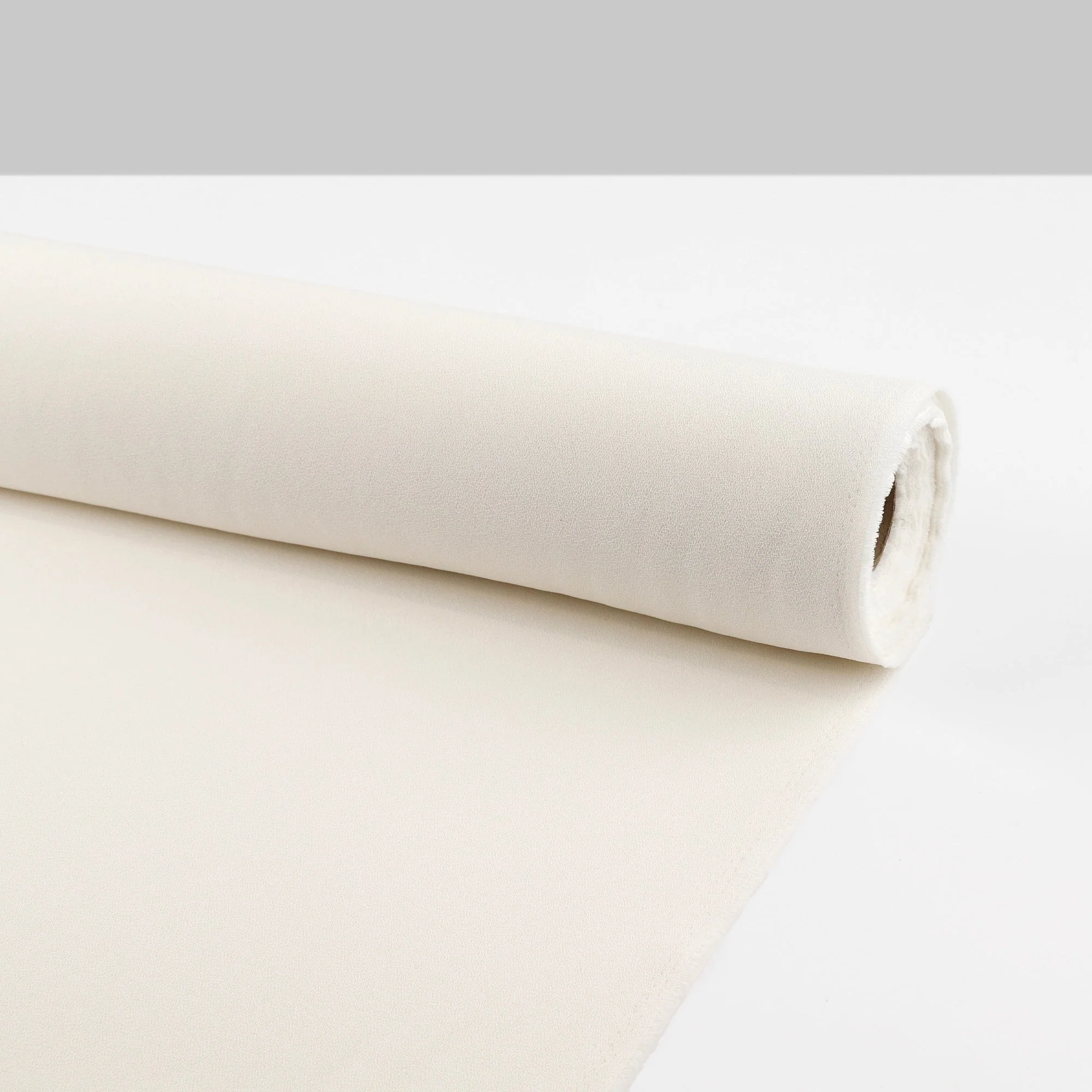 Midweight Recycled Poly Crepe - Ivory - Image 3