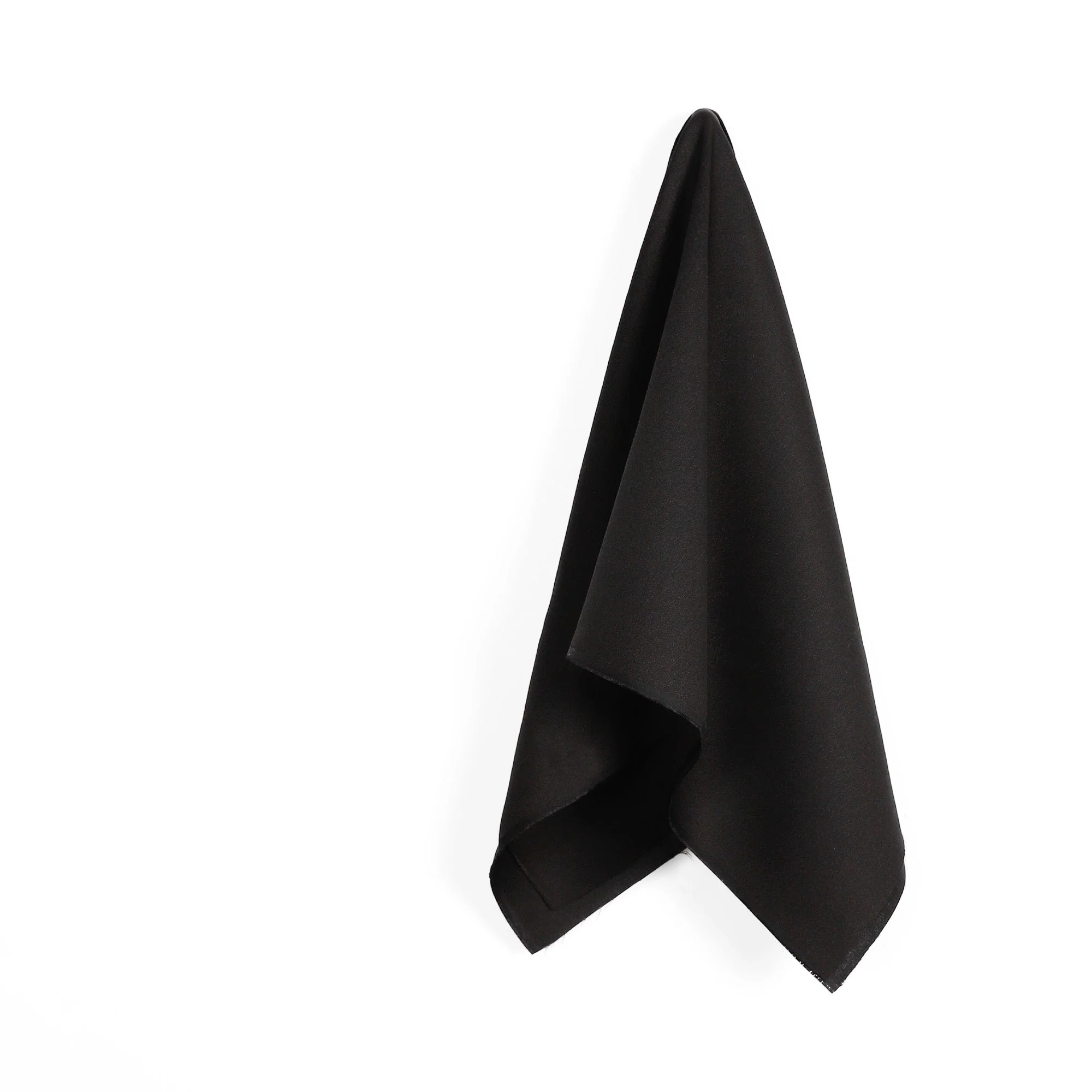 Midweight Silk/Viscose Sateen Crepe - Black - Image 2