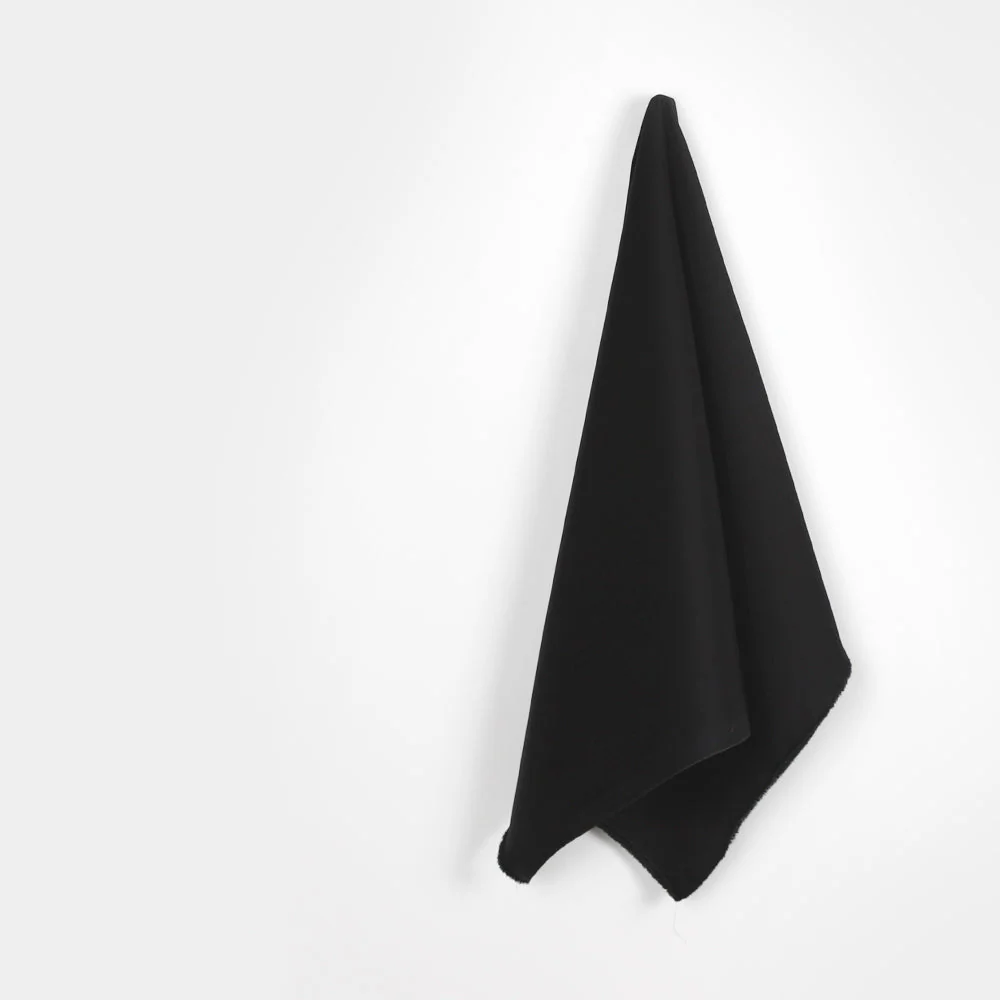 Midweight Stretch Cotton/Poly - Black - Image 2