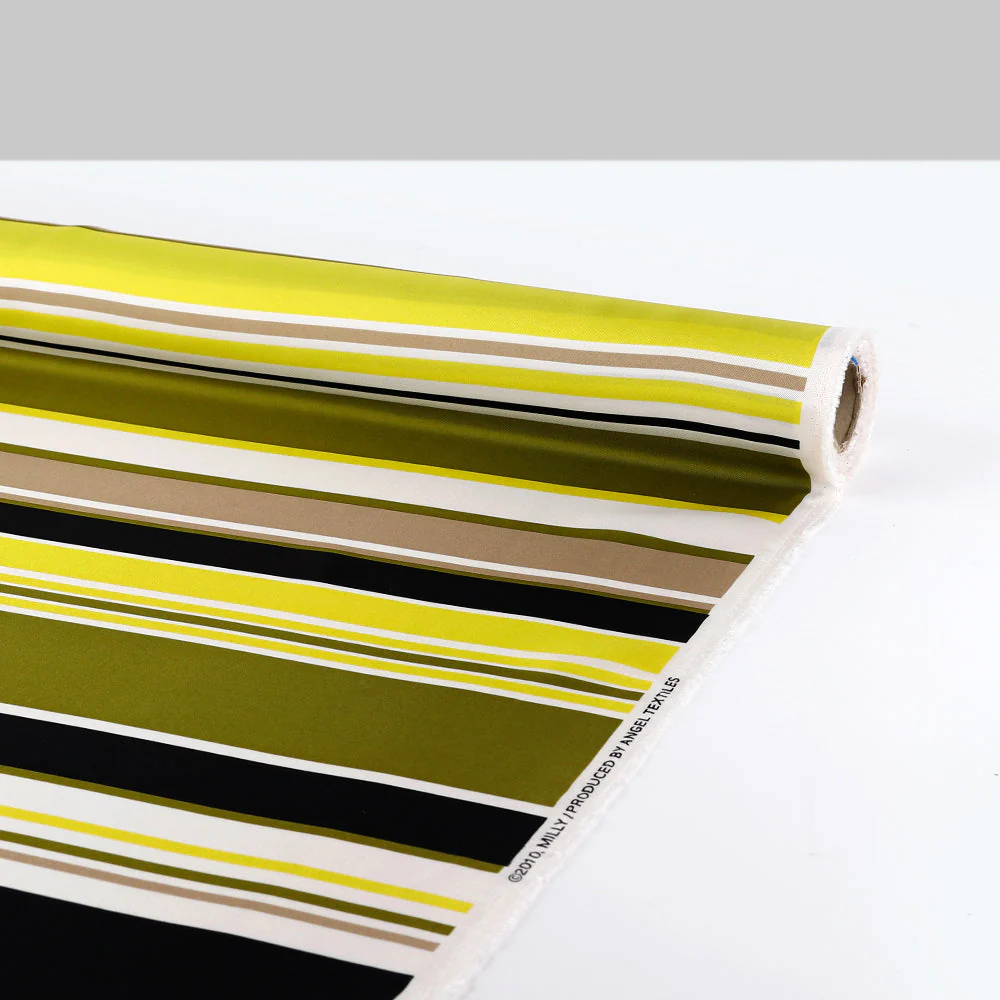 Multi Stripe Silk Twill - Herb Garden - Image 3