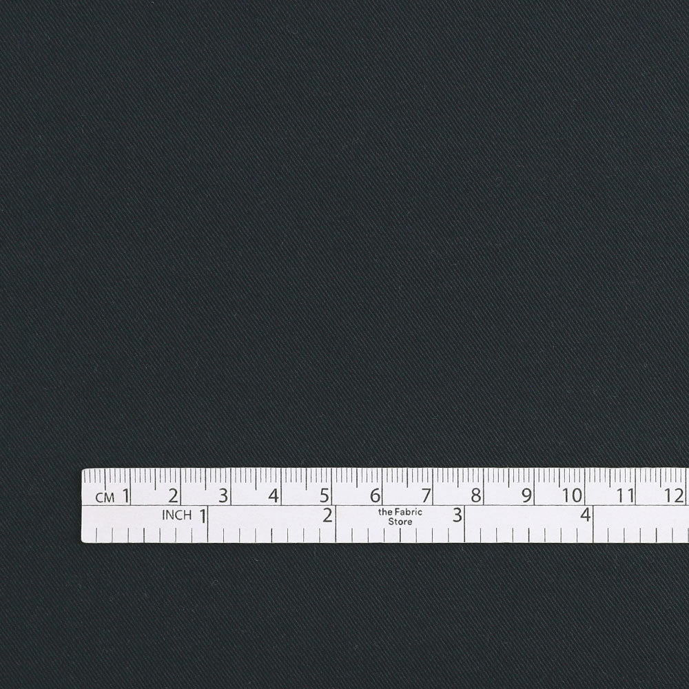 Narrow Stretch Cotton Twill - Dark Ink - Image 4