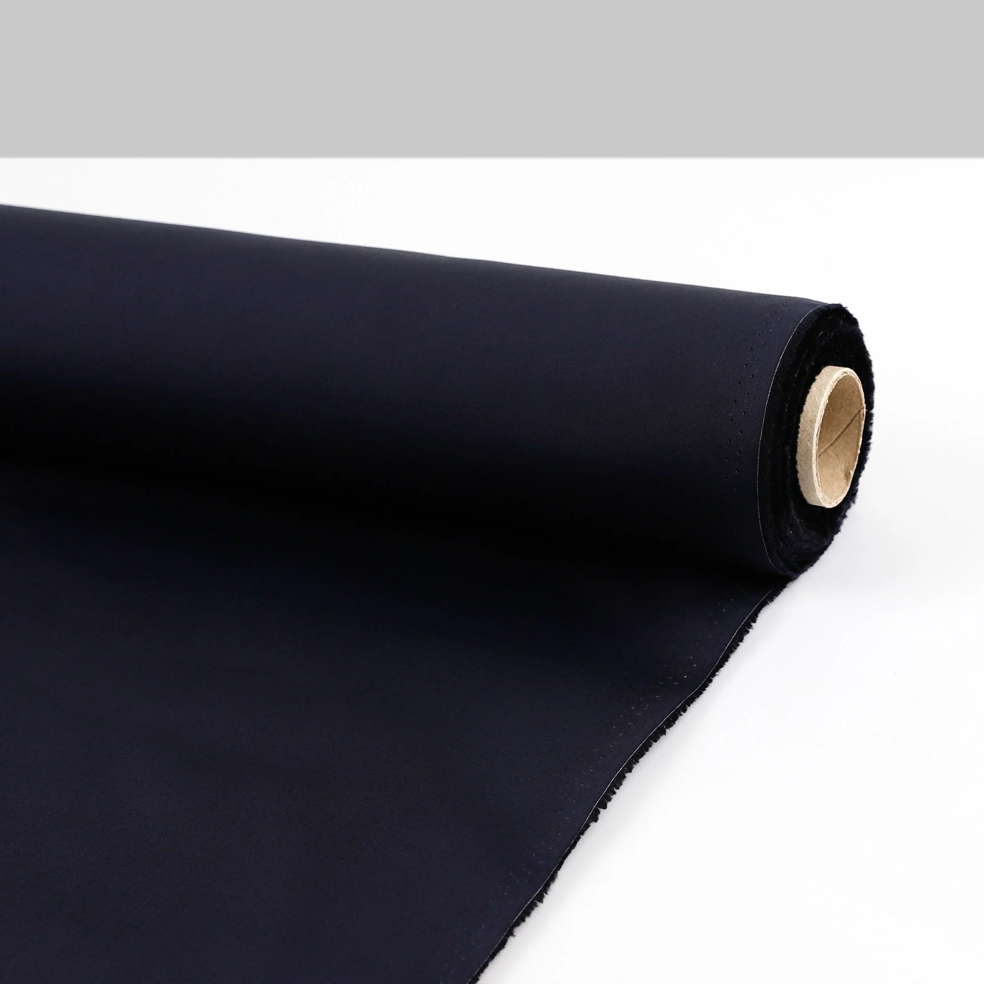 Lightweight Organic Cotton Poplin - Dark Navy - Image 3