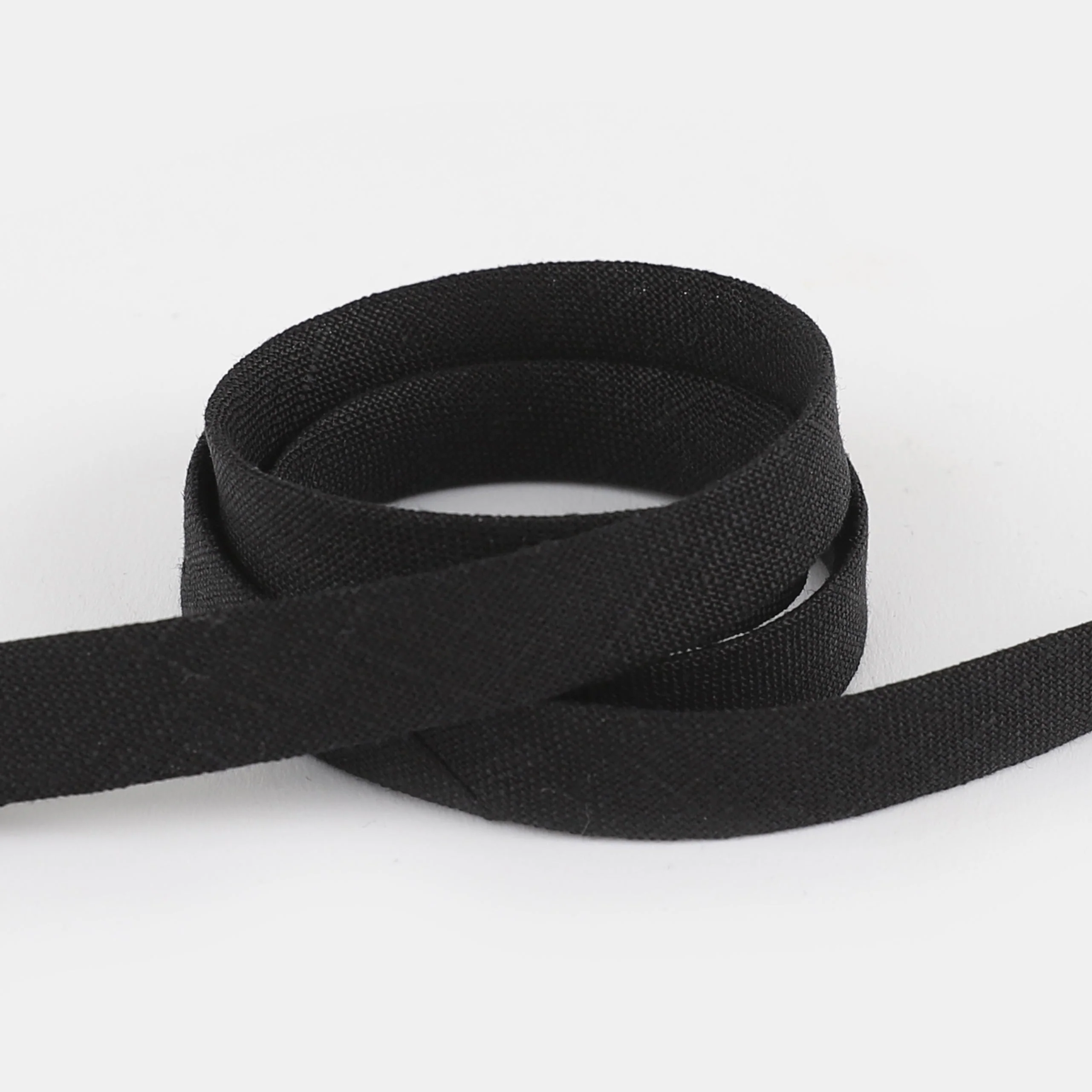 Organic Linen Bias Binding - Black - Image 2