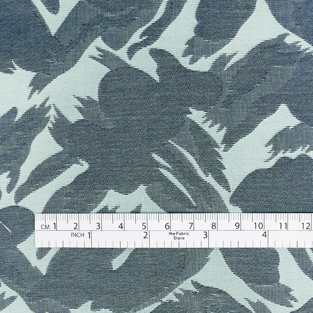 Paintstroke Silk Jacquard - Ocean - Image 4