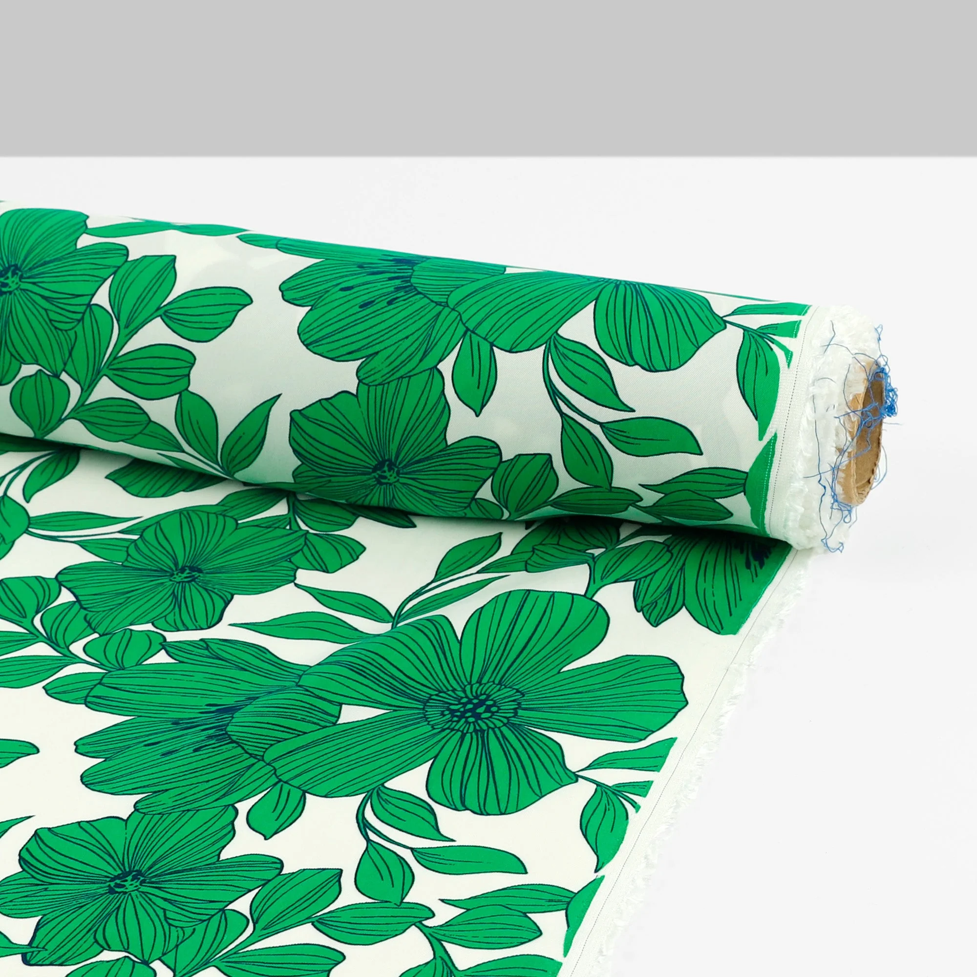 Petunia Cupro/Viscose Twill - Emerald - Image 3