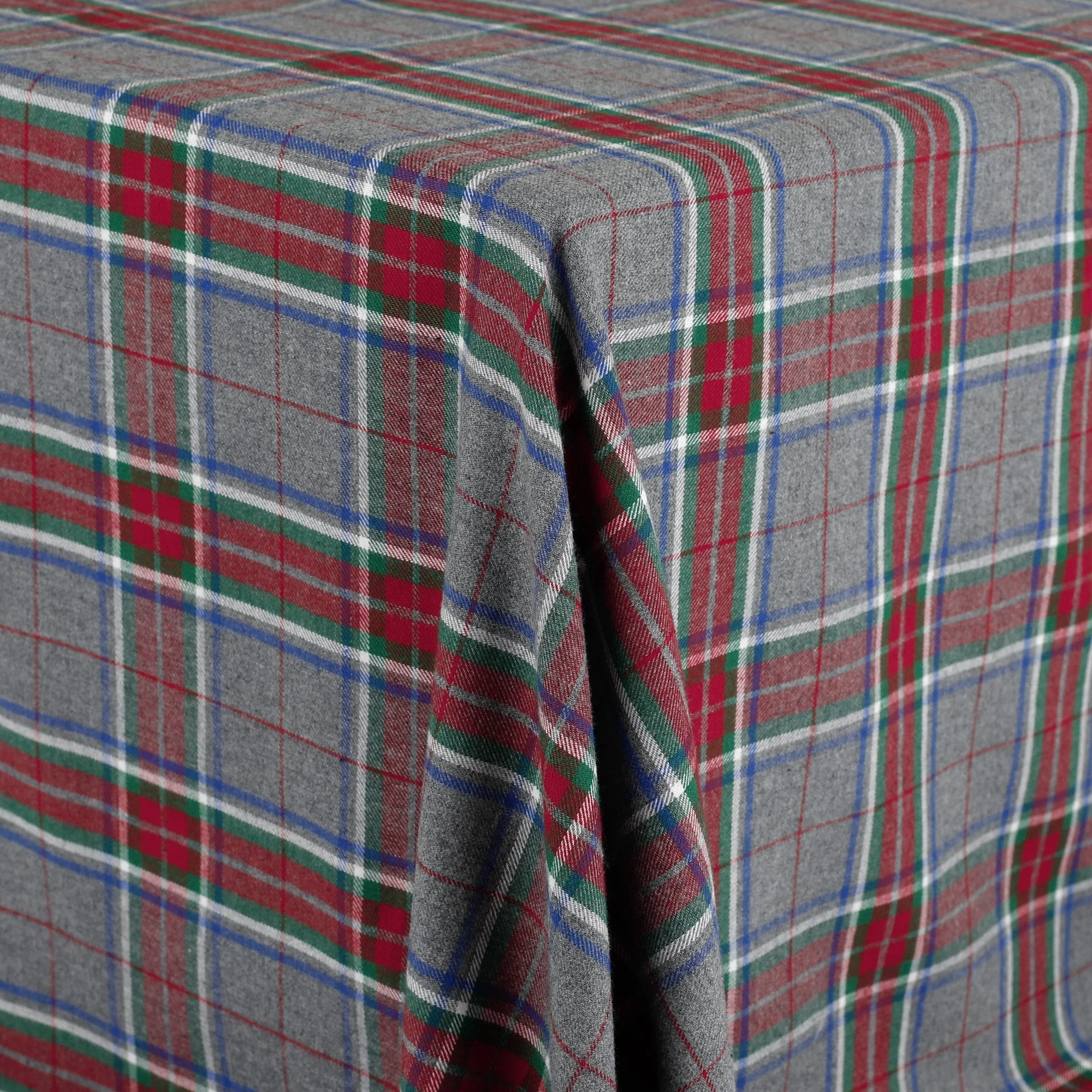 Plaid Brushed Cotton Twill - Festive Grey - Image 2