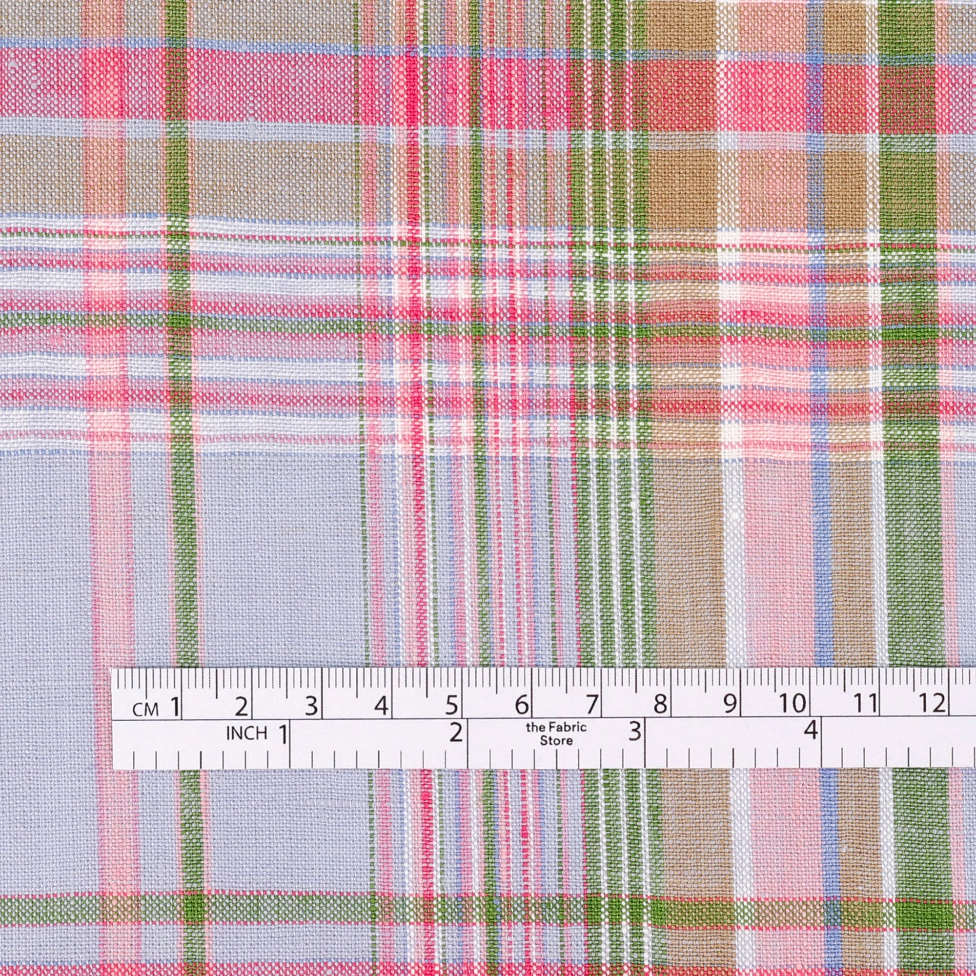 Plaid Cotton/Linen - Guava Tree - Image 4