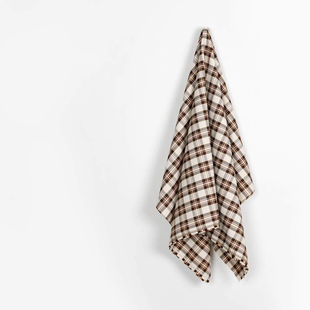 Plaid Twill Poly Suiting - Lamington - Image 2