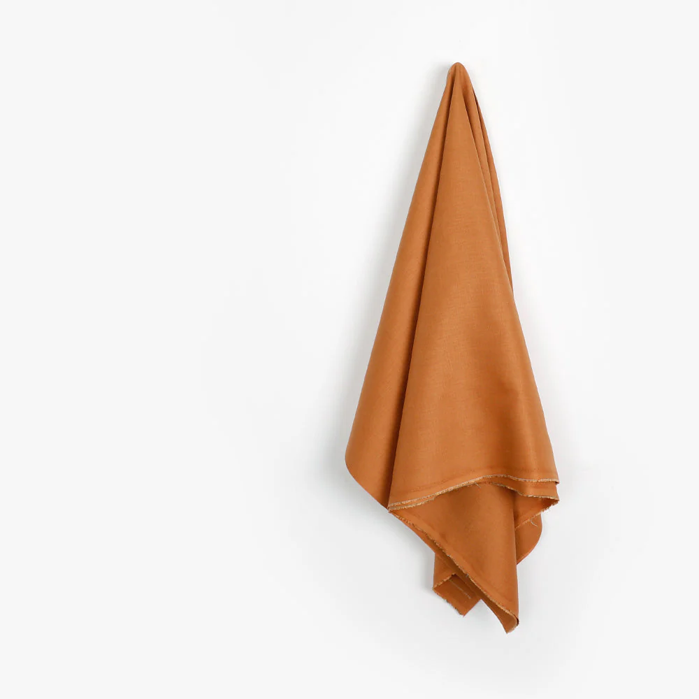 Plain Weave Linen - Tangerine - Image 2