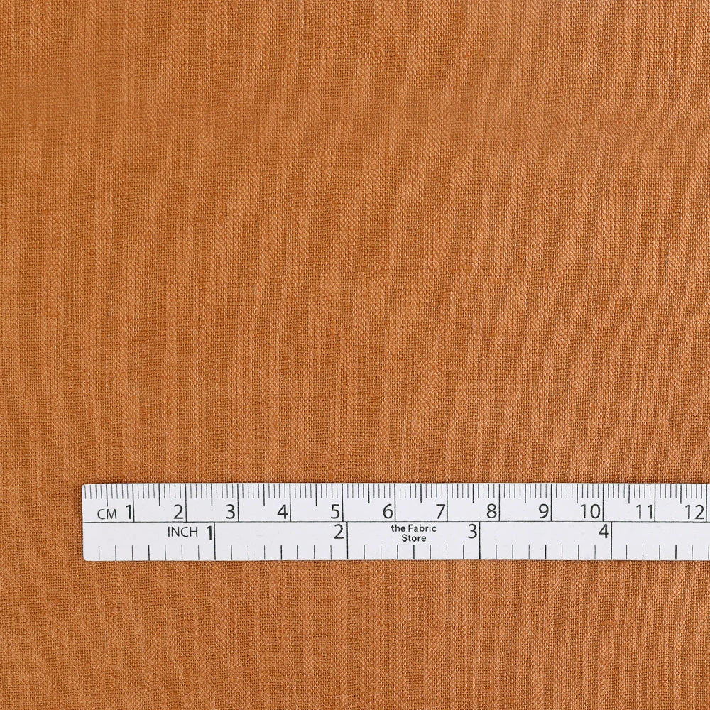 Plain Weave Linen - Tangerine - Image 4