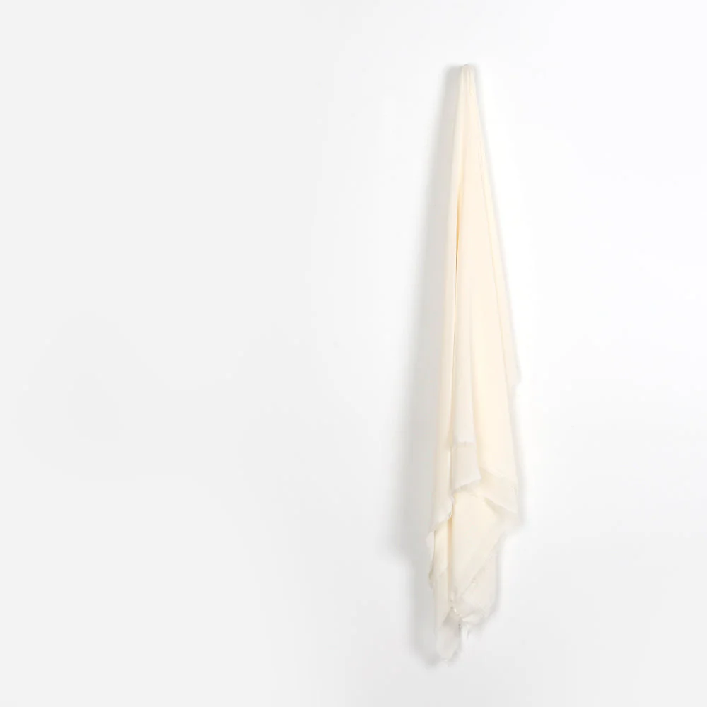 Poly Georgette - Light Cream - Image 2