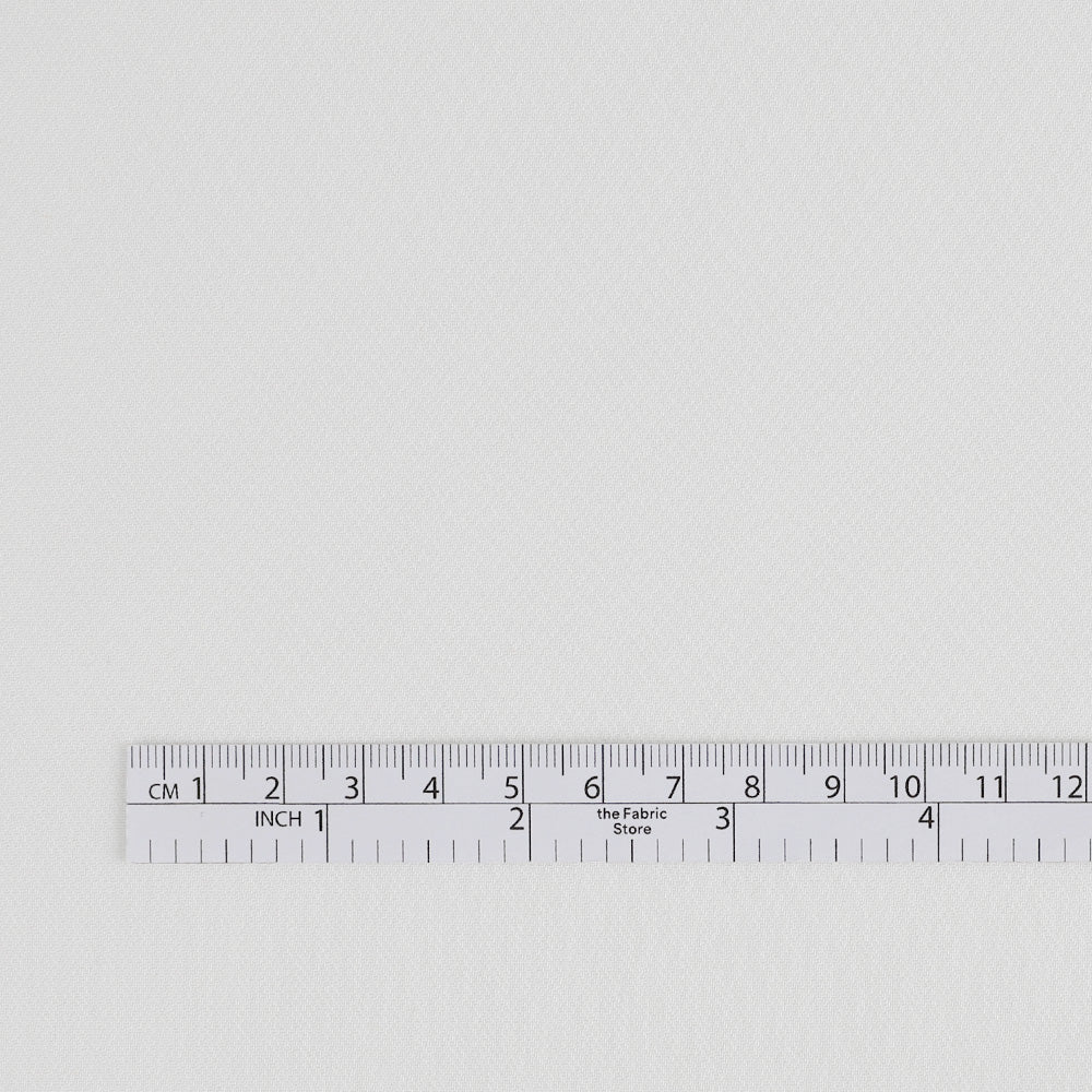 Poly Twill Georgette - Ivory - Image 4