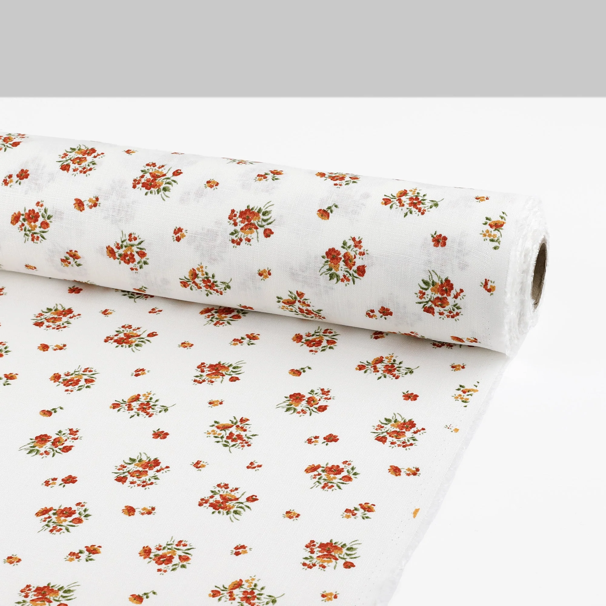 Pretty Posy Linen - Terra Rosa - Image 3