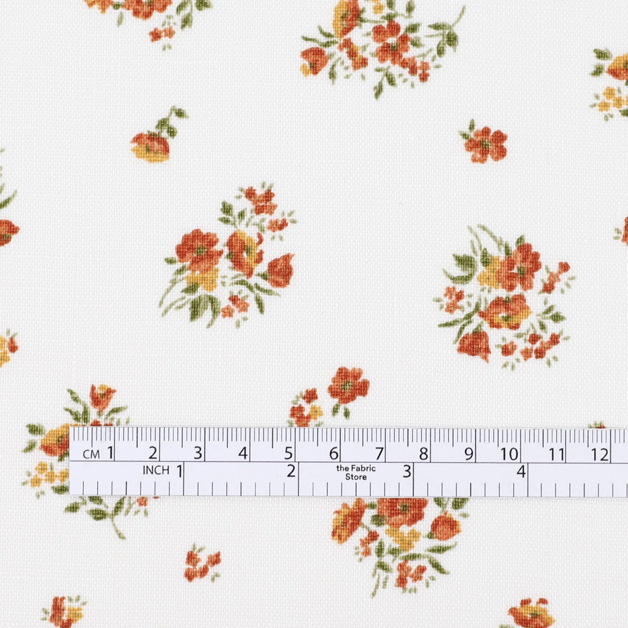Pretty Posy Linen - Terra Rosa - Image 4