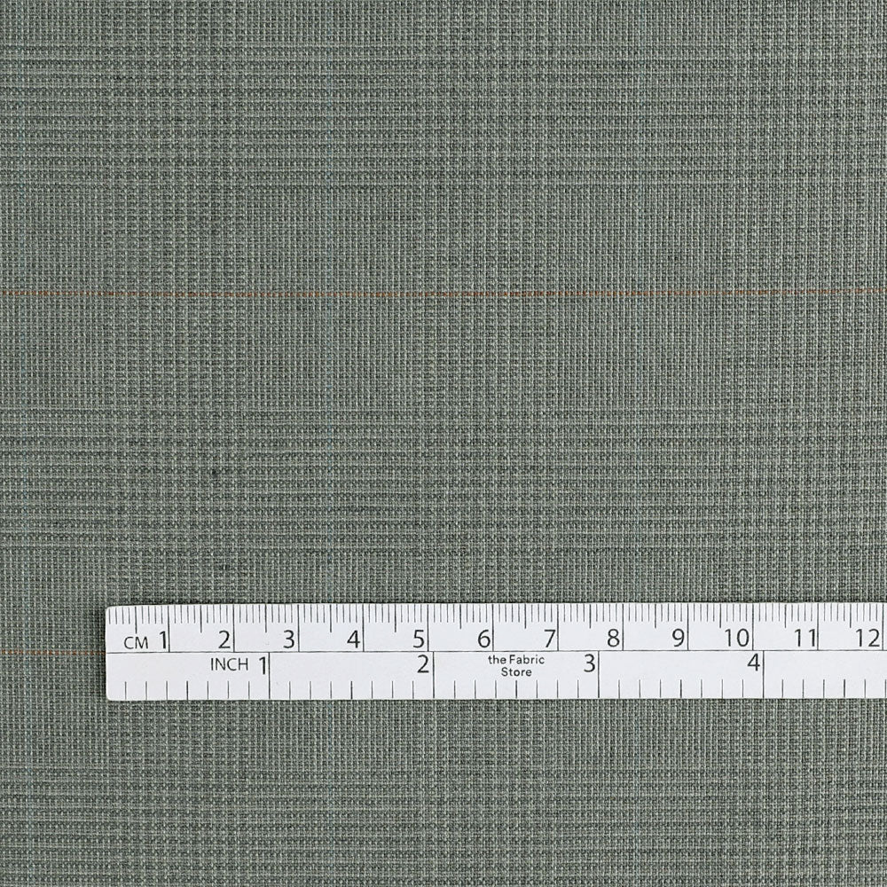 Prince Of Wales Check Poly/Wool Suiting - Moth - Image 6