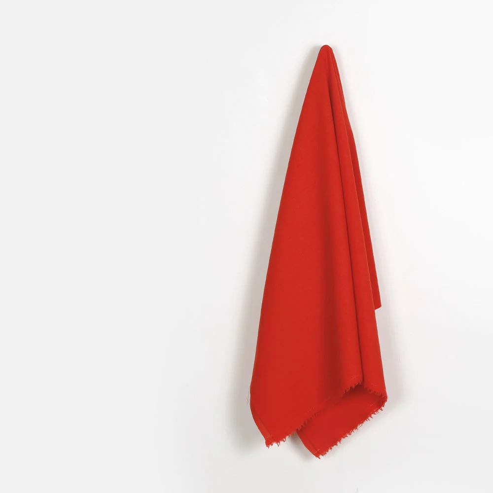 Pure Wool Crepe - Chilli - Image 2
