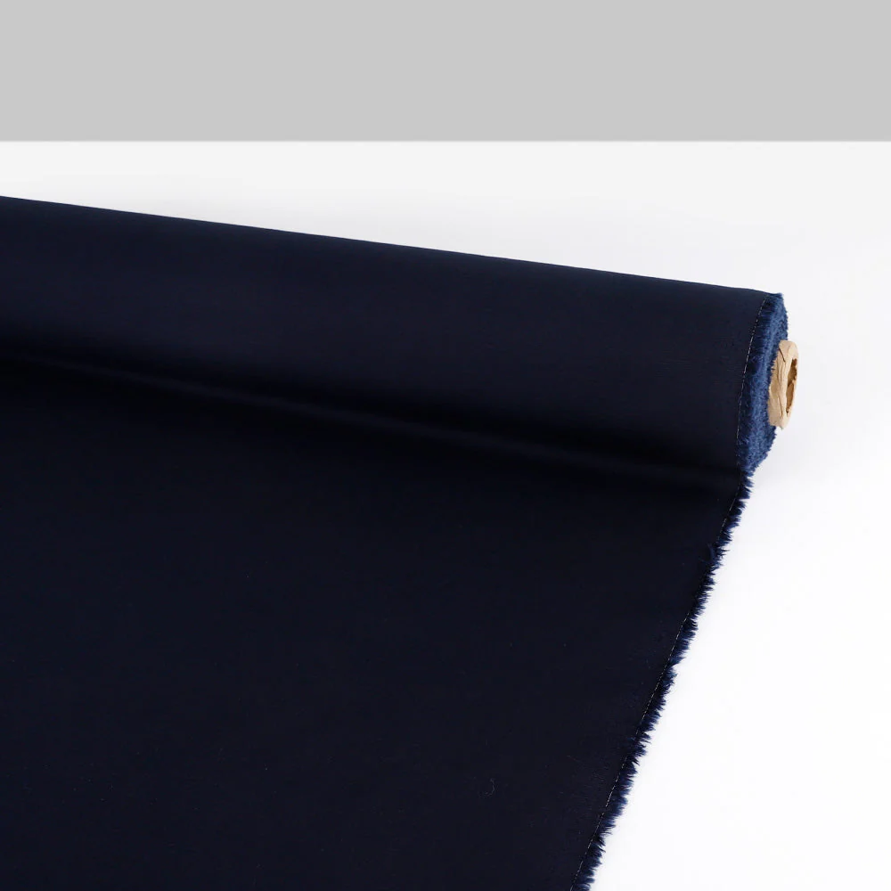 Rayon/Cotton Twill - Navy - Image 3