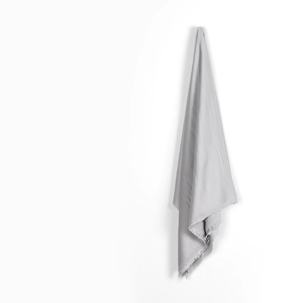 Rayon Crepe Backed Satin - Aluminium - Image 2