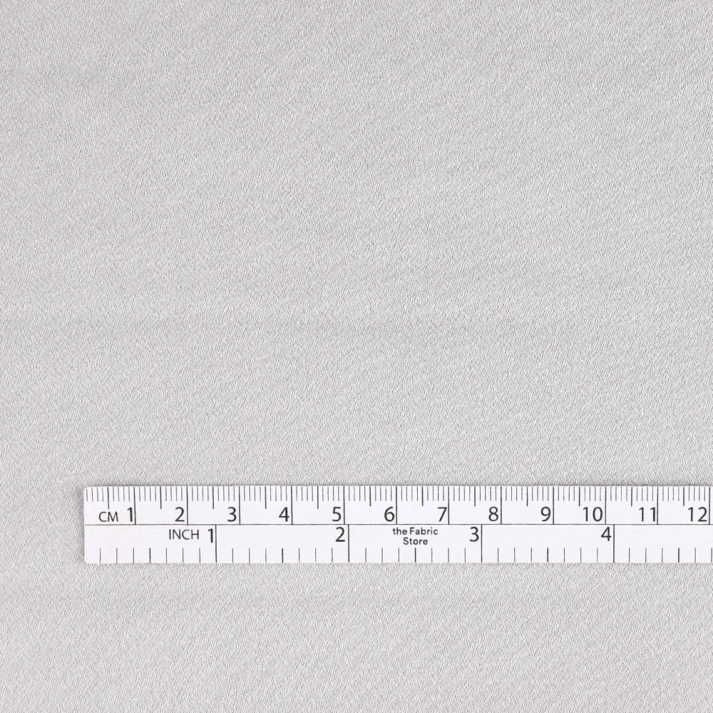 Rayon Crepe Backed Satin - Aluminium - Image 4
