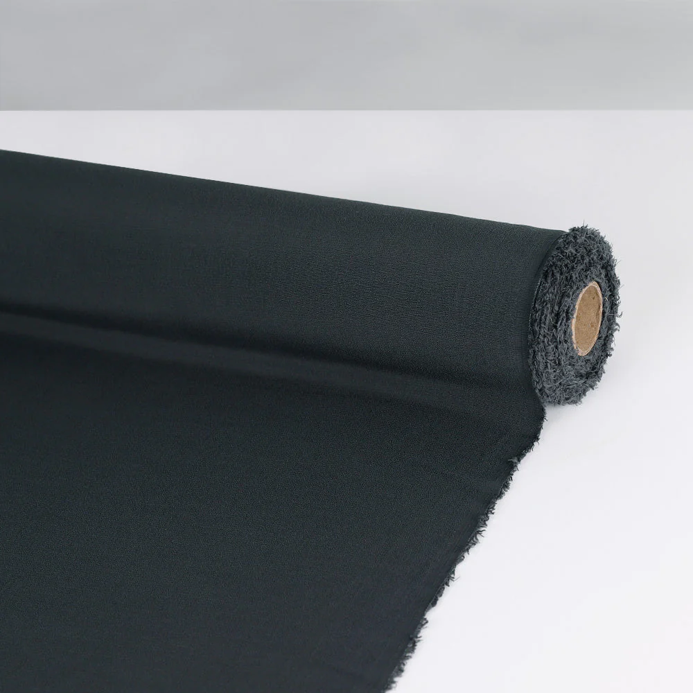 Rayon Crepe - Charcoal - Image 3