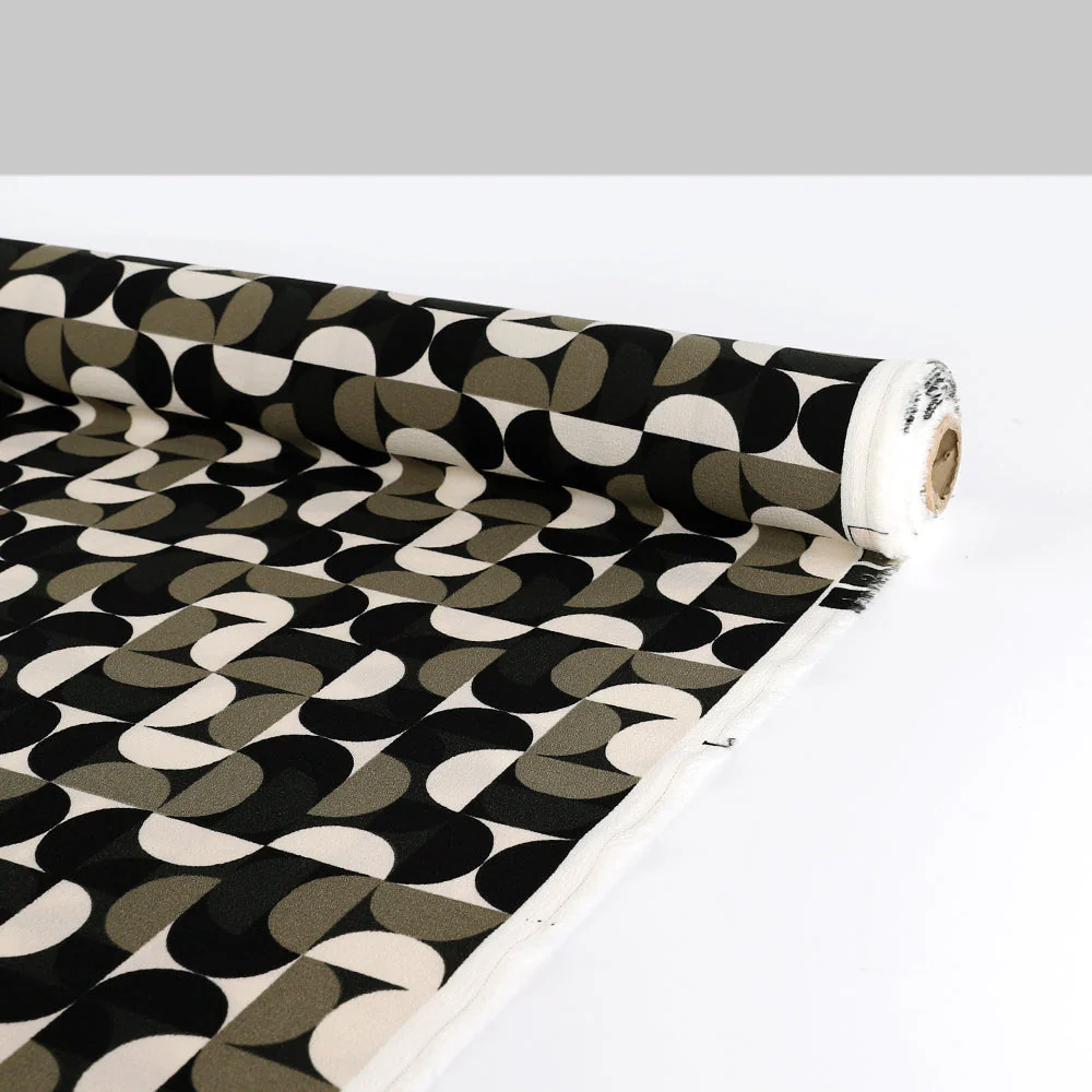 Retro Block Poly Crepe - Shadow Mix - Image 3