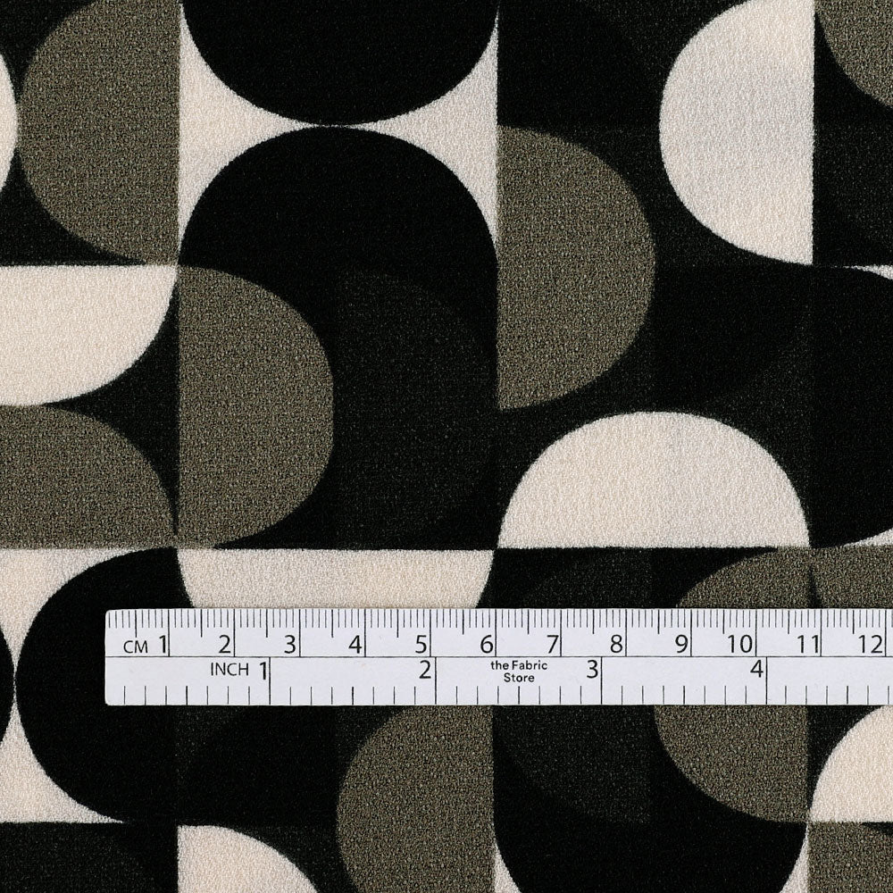 Retro Block Poly Crepe - Shadow Mix - Image 4