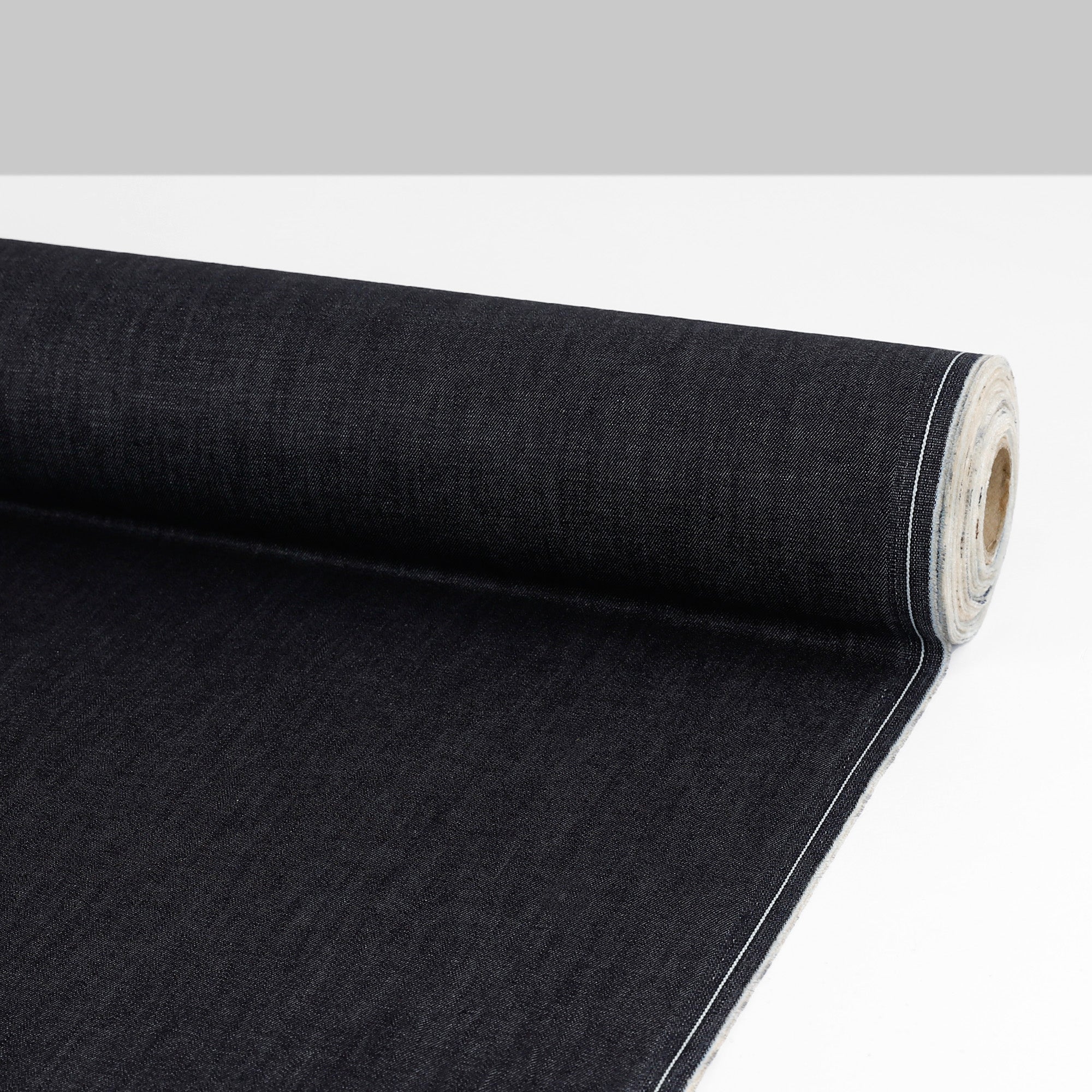 Reverse Paisley Stretch Denim - Ink - Image 3
