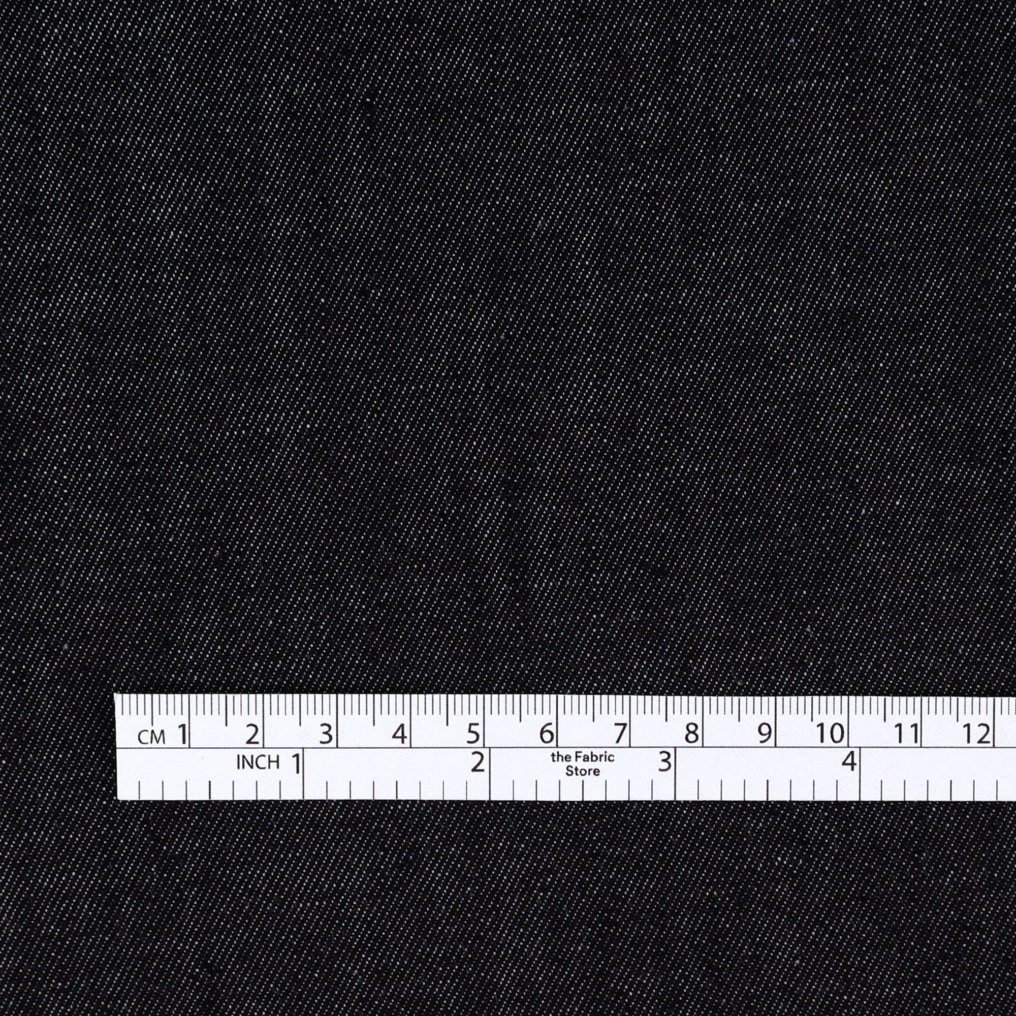 Reverse Paisley Stretch Denim - Ink - Image 4