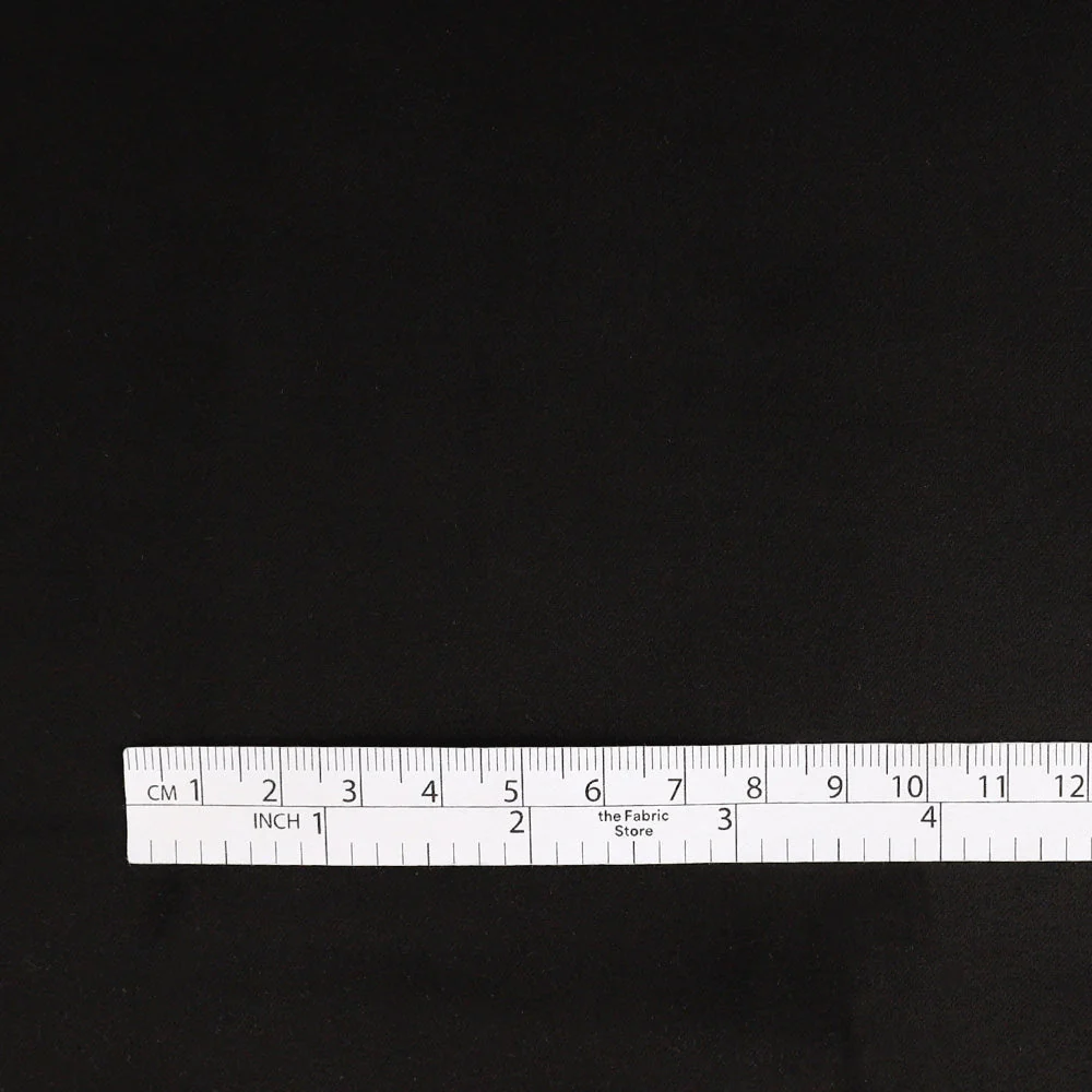 Satin Backed Moleskin - Black - Image 4