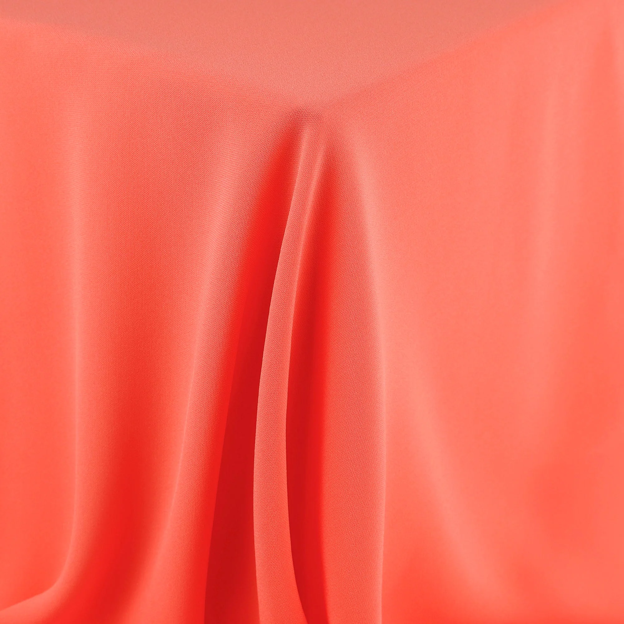 Semi Sheer Triacetate/Poly Suiting - Coral - Image 2