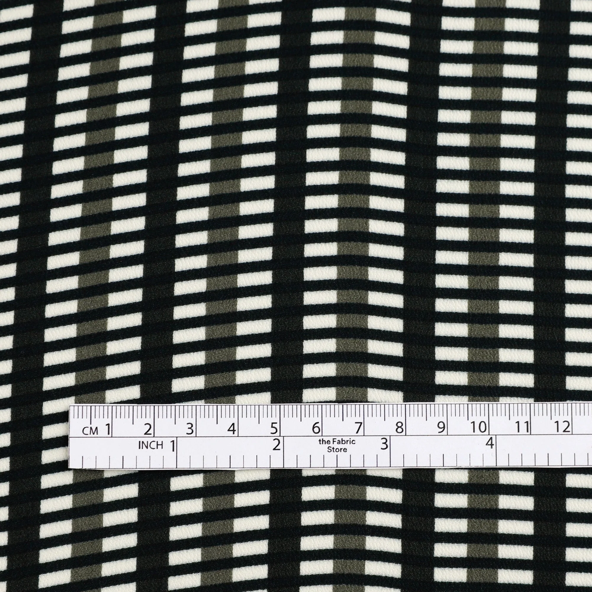 Shadow Grid Viscose Crepe - Black - Image 4