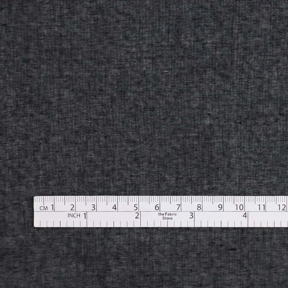 Sheer Cotton Muslin - Black - Image 4