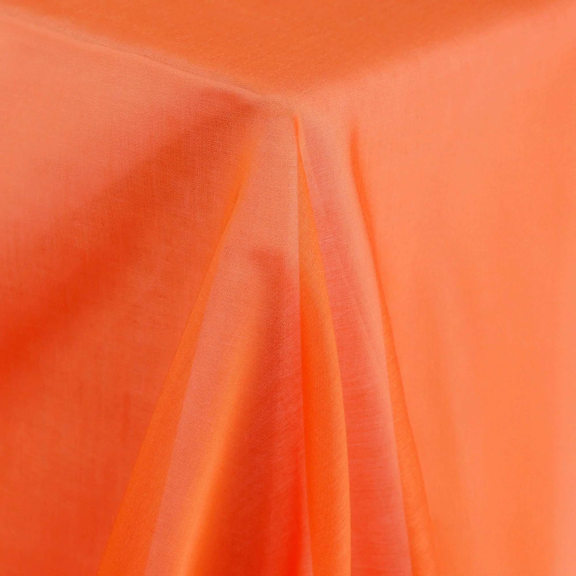 Sheer Cotton/Silk Organdy - Carrot - Image 2